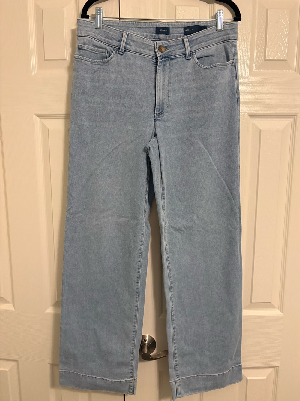 J. JILL Wide-Leg Jeans π Light Blue Denim | Size 10 | Like New